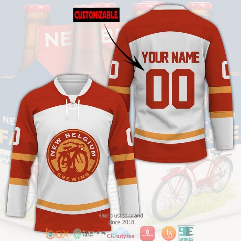 Personalized New Belgium Brewing Jersey Hockey Shirt