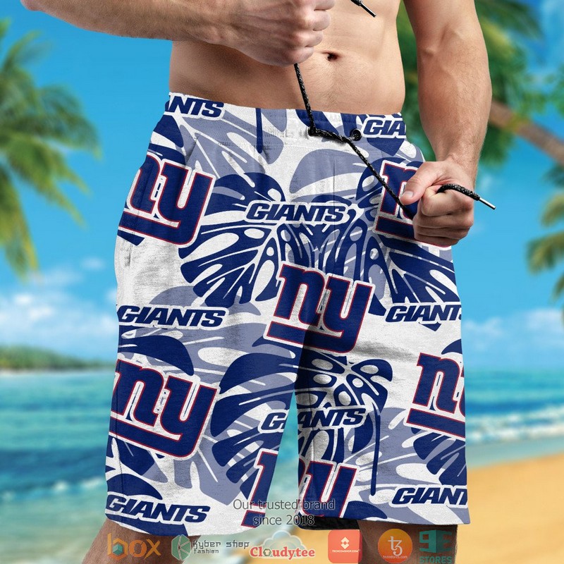 Personalized New York Giants Monstera deliciosa Hawaiian Shirt short 1 2 3 4