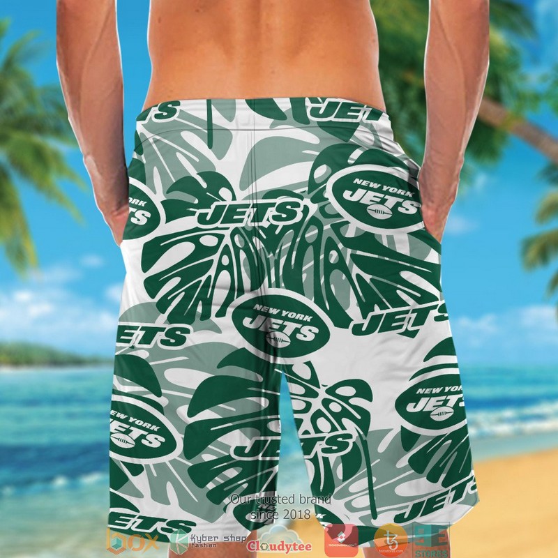 Personalized New York Jets Monstera deliciosa Hawaiian Shirt short 1 2 3 4 5