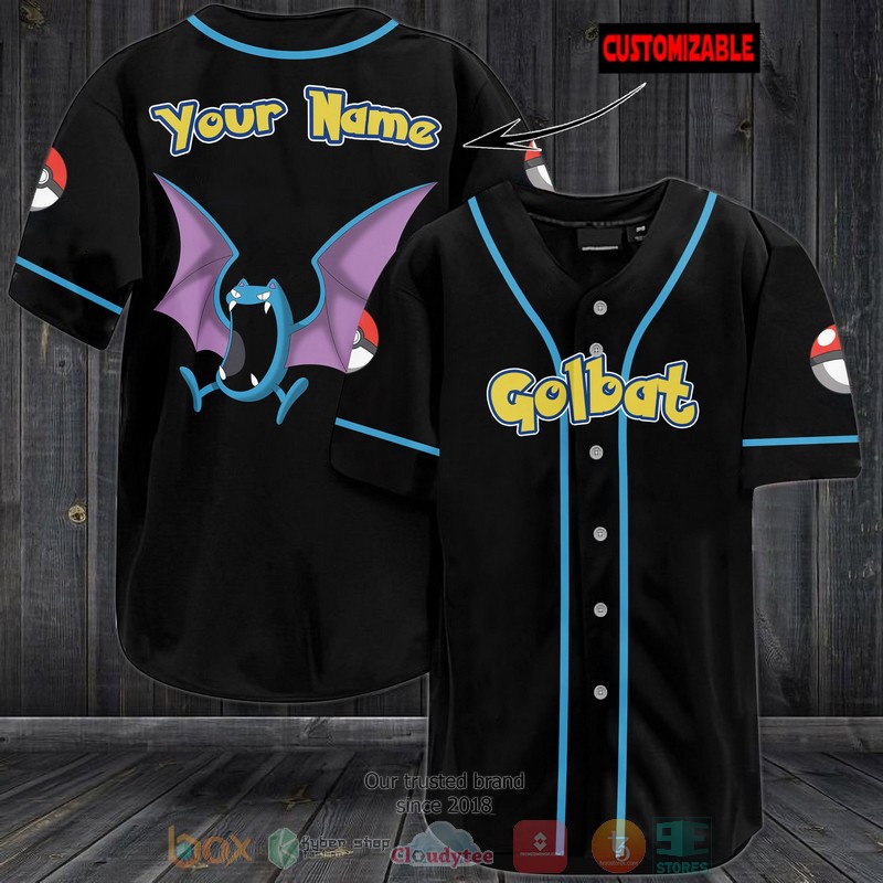 Personalized Pokemon Golbat custom Baseball Jersey