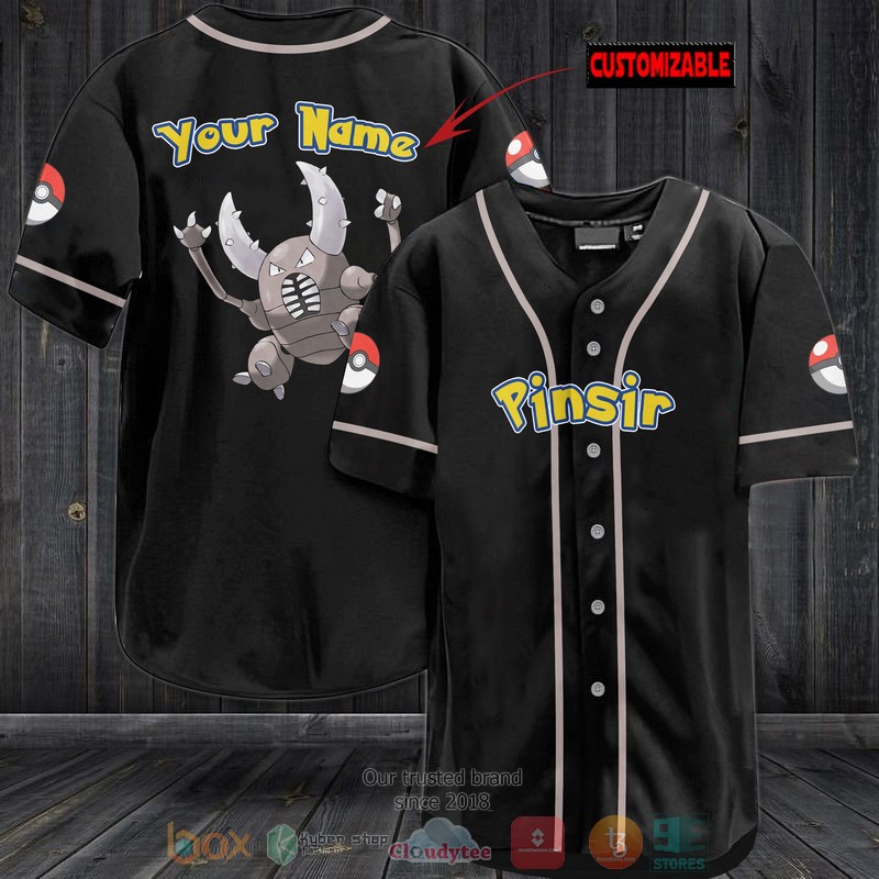 Personalized Pokemon Pinsir custom Baseball Jersey