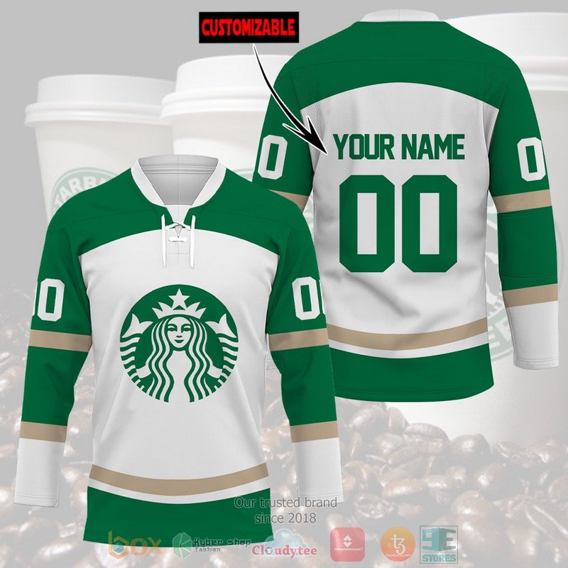 Personalized Starbucks custom Hockey Jersey