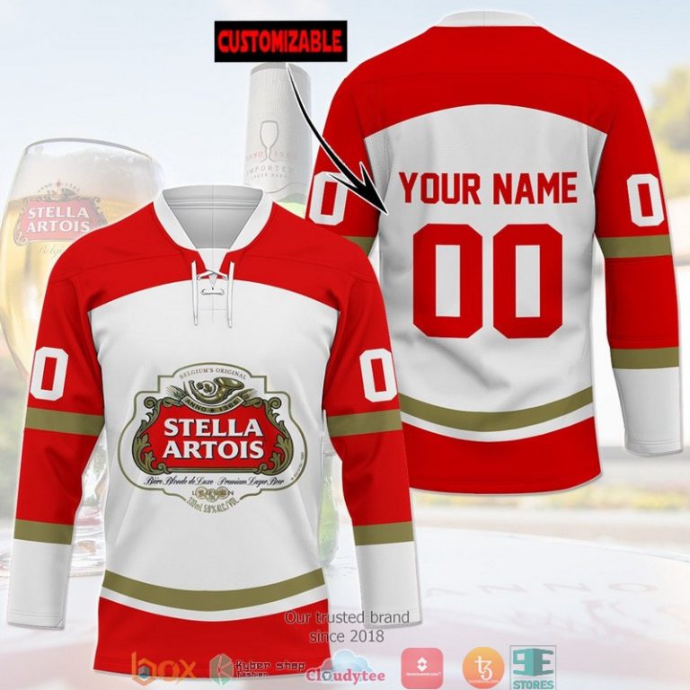 Personalized Stella Artois Jersey Hockey Shirt