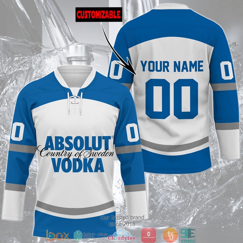 Personalized Vodka Absolut Jersey Hockey Shirt