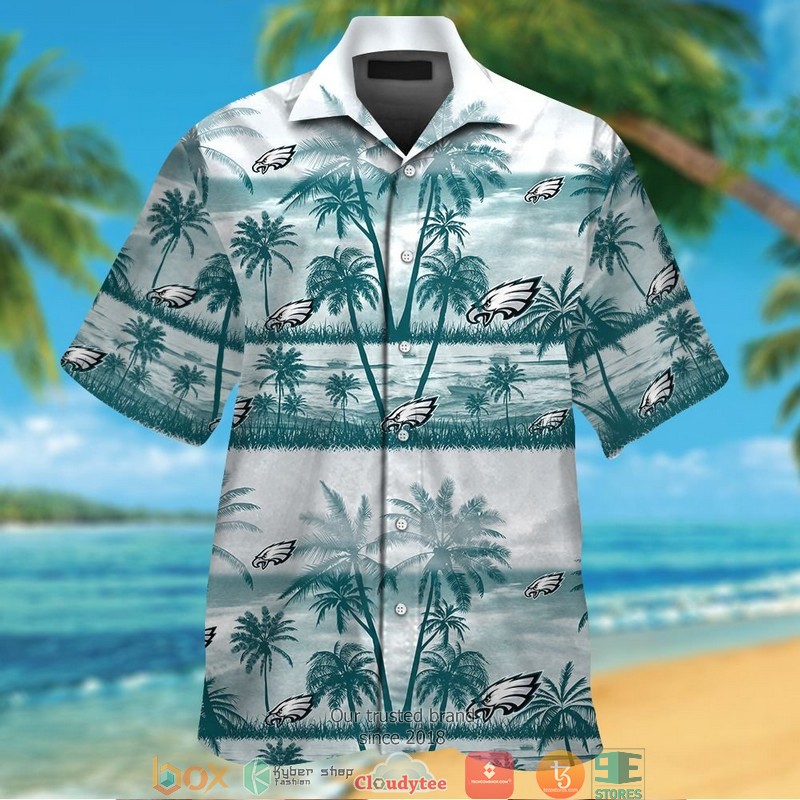 Philadelphia Eagles Coconut island Hawaiian Shirt short