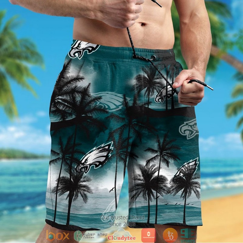 Philadelphia Eagles Coconut island Ocean Hawaiian Shirt short 1 2 3 4