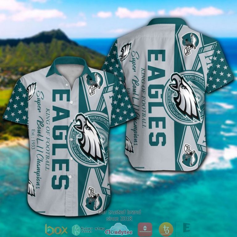 Philadelphia Eagles king of football Hawaiian Shirt 1 2