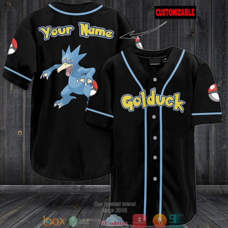 Pokemon Golduck Personalized Baseball Jersey