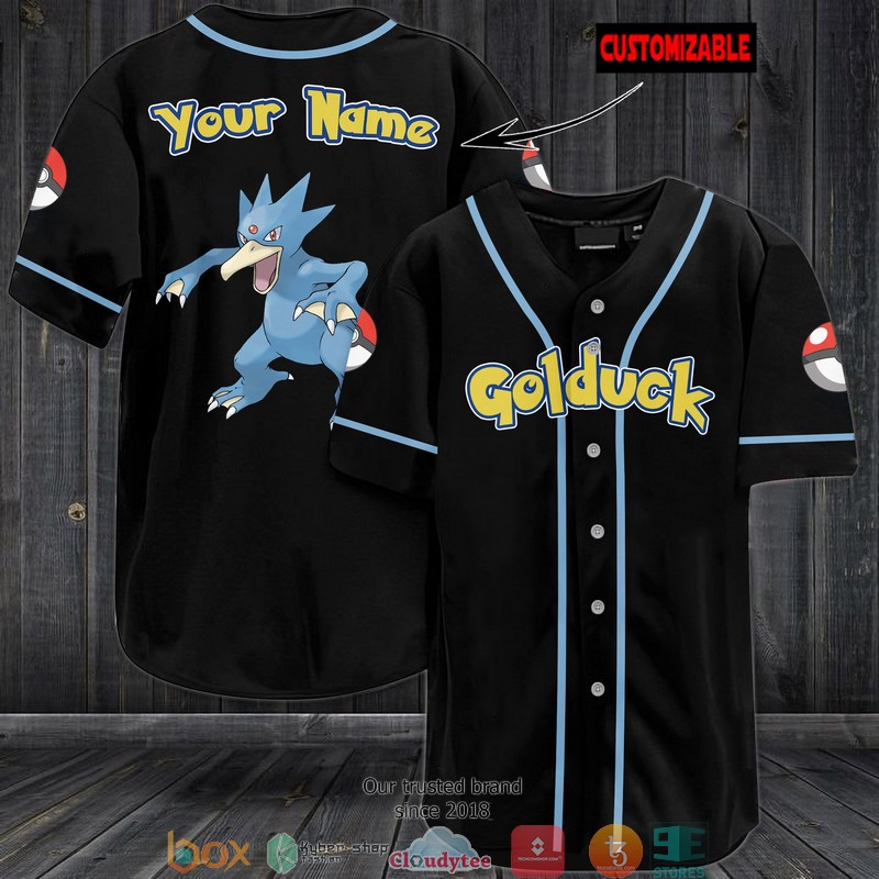 Pokemon Golduck Personalized Baseball Jersey