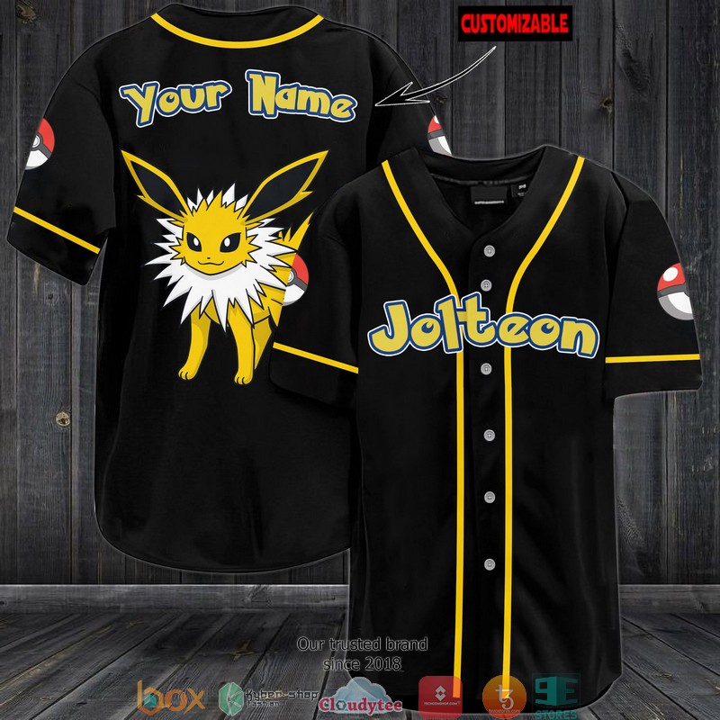 Pokemon Jolteon Personalized Baseball Jersey
