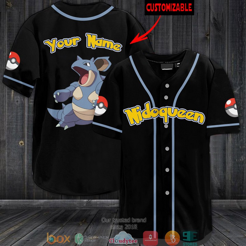 Pokemon Nidoqueen Personalized Baseball Jersey