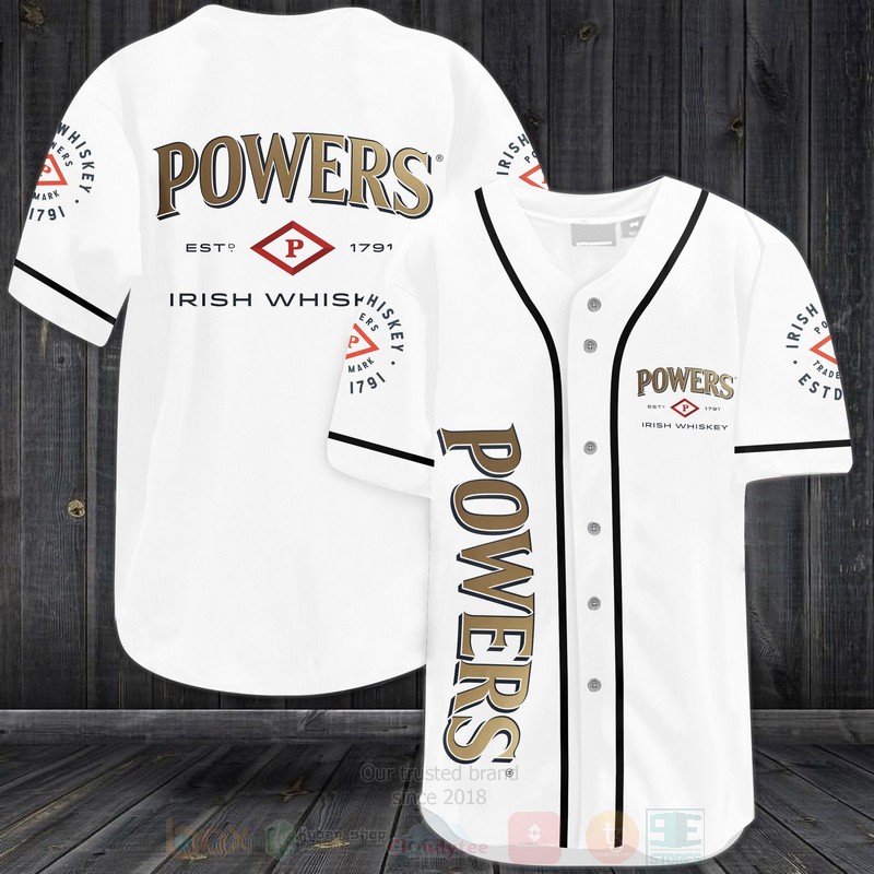 Powers Irish Whiskey Baseball Jersey Shirt