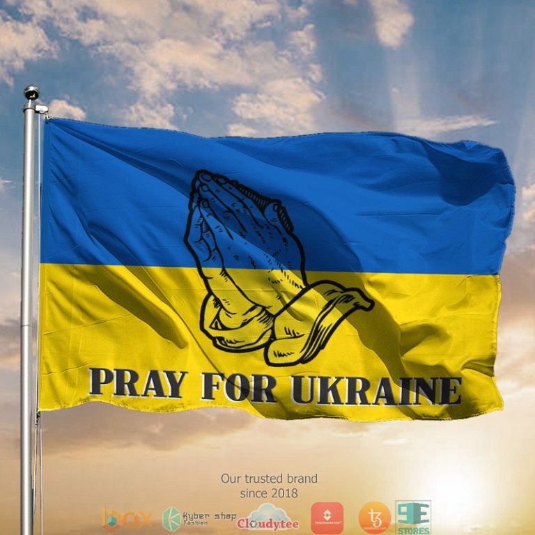 Pray For Ukraine Flag