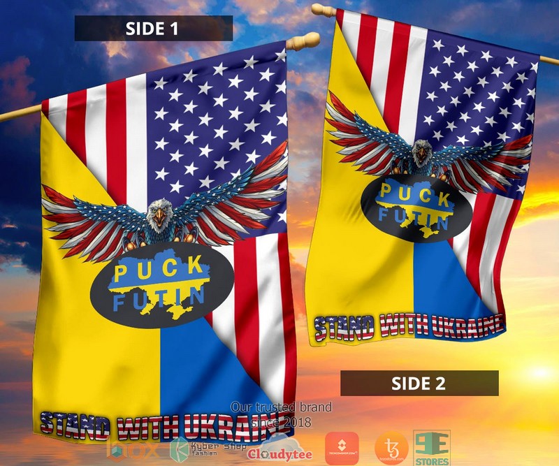 Puck Putin United For Ukraine Stand With Ukraine Eagle Flag 1 2 3