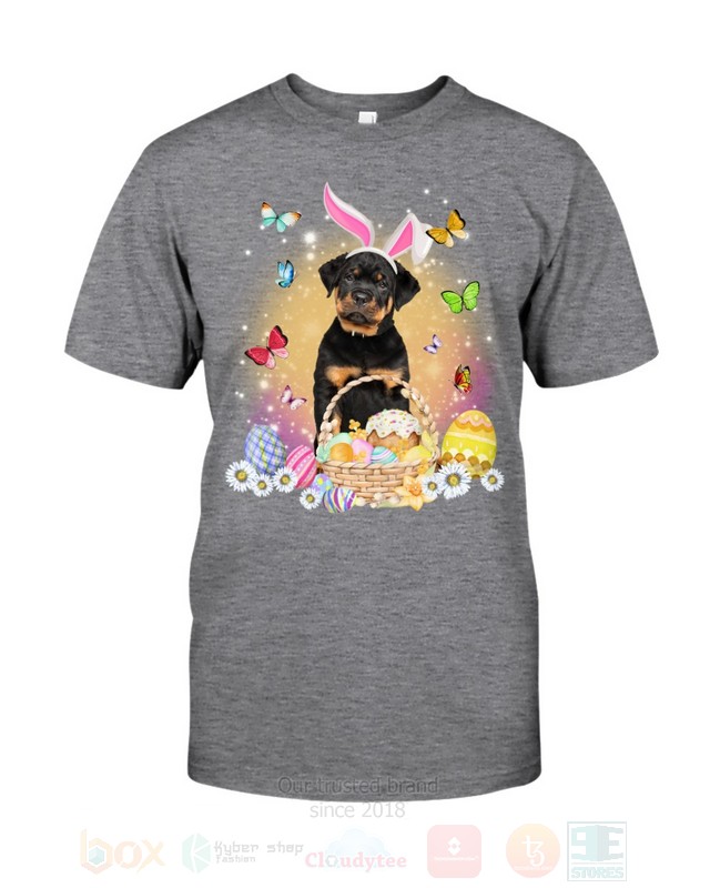 Rottweiler Baby Easter Bunny Butterfly 2D Hoodie Shirt