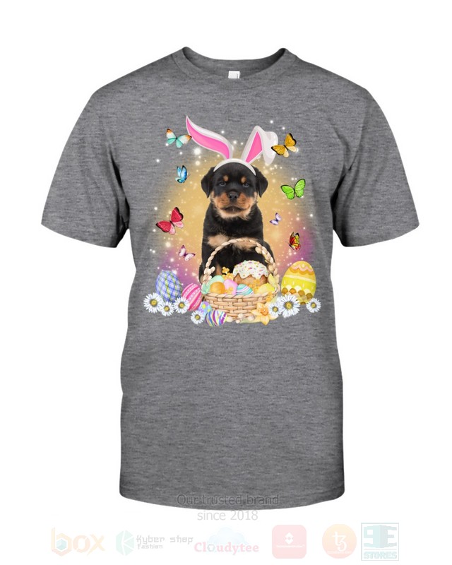 Rottweiler Easter Bunny Butterfly 2D Hoodie Shirt