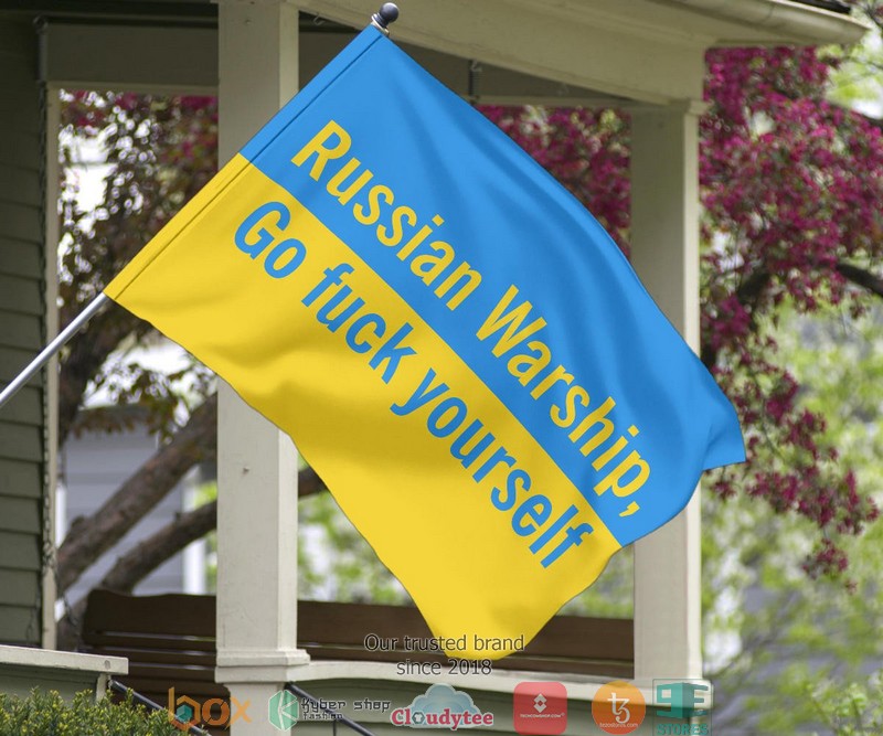 Russian Warship Go F Yourself Shirt Support Ukraine Ukrainian Flags 1 2 3