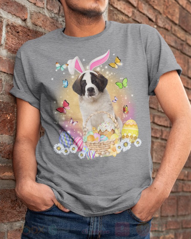 Saint Bernard Easter Bunny Butterfly 2D Hoodie Shirt 1 2 3