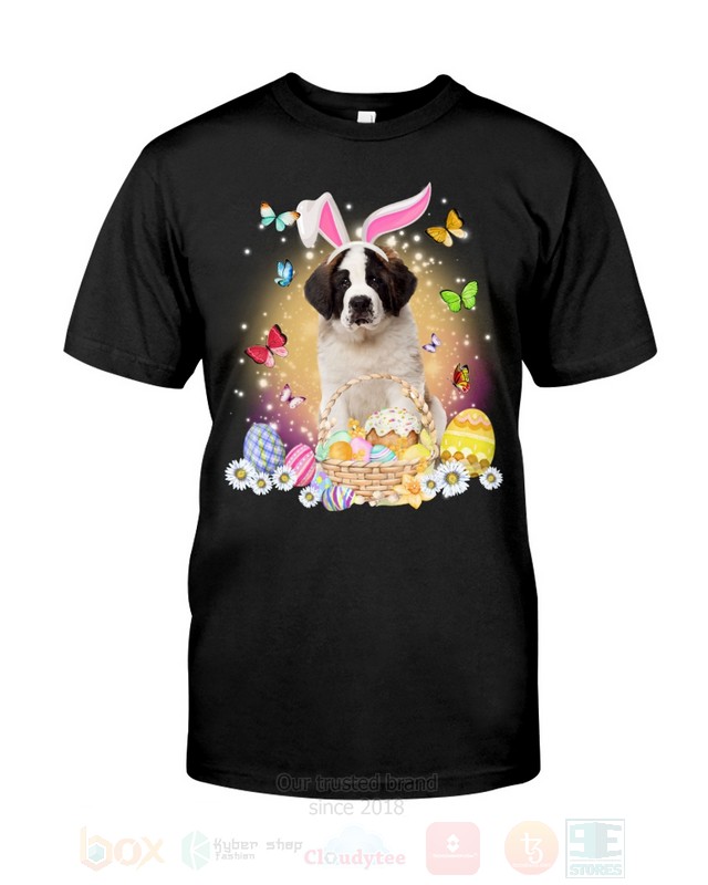 Saint Bernard Easter Bunny Butterfly 2D Hoodie Shirt 1 2 3 4