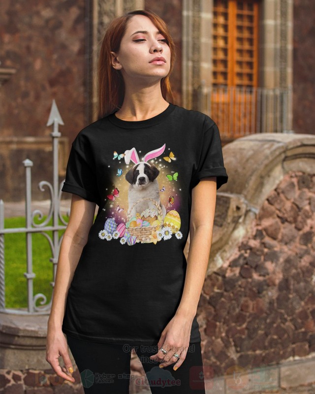 Saint Bernard Easter Bunny Butterfly 2D Hoodie Shirt 1 2 3 4 5 6