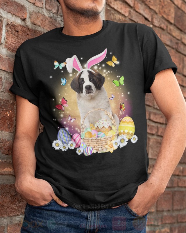 Saint Bernard Easter Bunny Butterfly 2D Hoodie Shirt 1 2 3 4 5 6 7