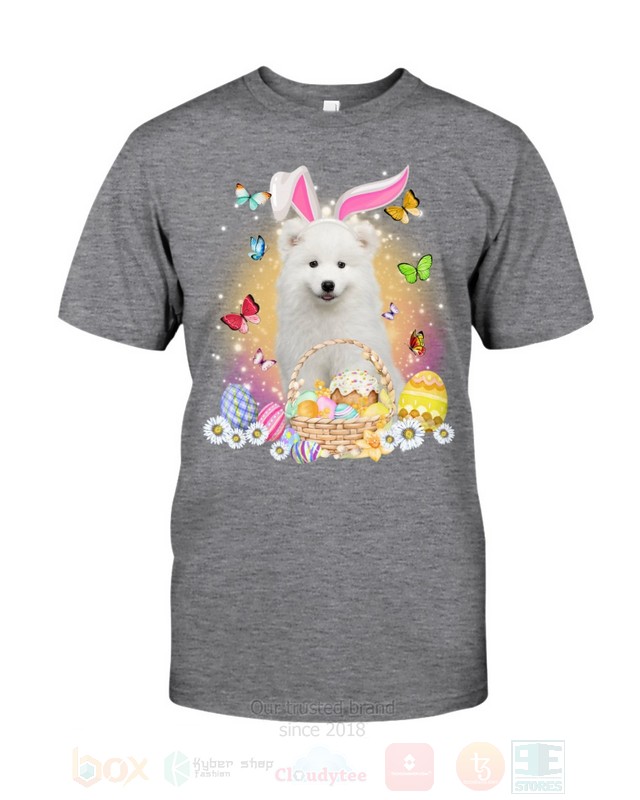 Samoyed Easter Bunny Butterfly 2D Hoodie Shirt