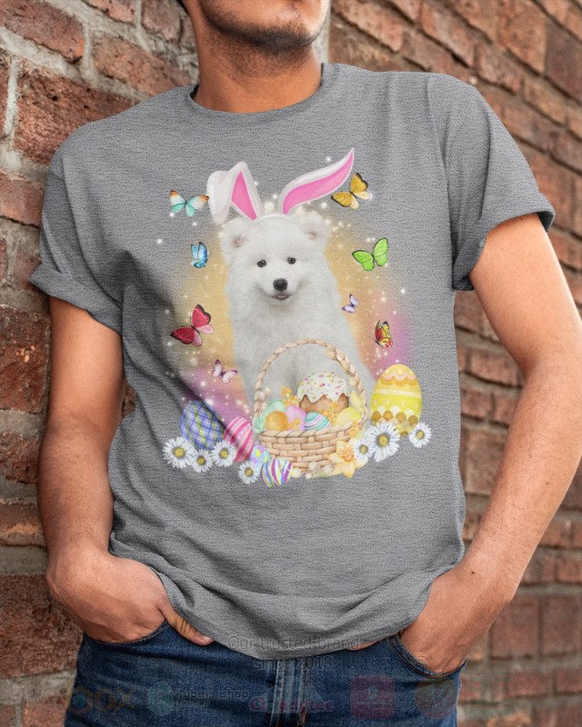 Samoyed Easter Bunny Butterfly 2D Hoodie Shirt 1 2 3