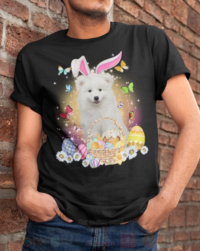 Samoyed Easter Bunny Butterfly 2D Hoodie Shirt 1 2 3 4 5 6 7