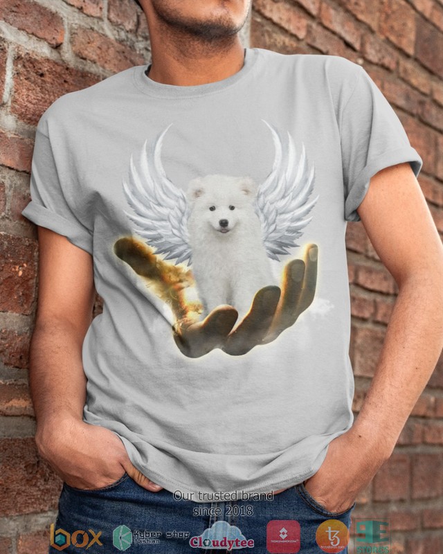 Samoyed Golden Hand Heaven Wings 2d shirt hoodie 1