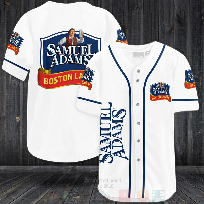 Samuel Adams Boston Lager Baseball Jersey Shirt