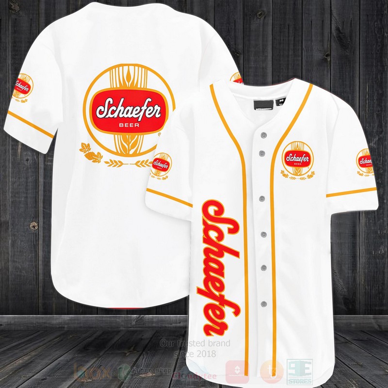 Schaefer Beer Baseball Jersey Shirt