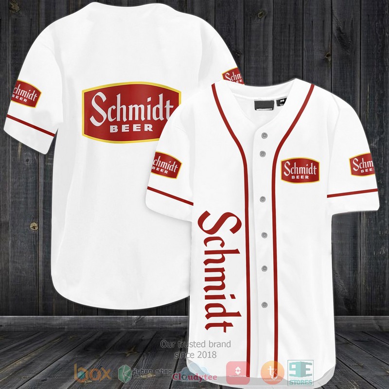 Schmidt Beer white Baseball Jersey