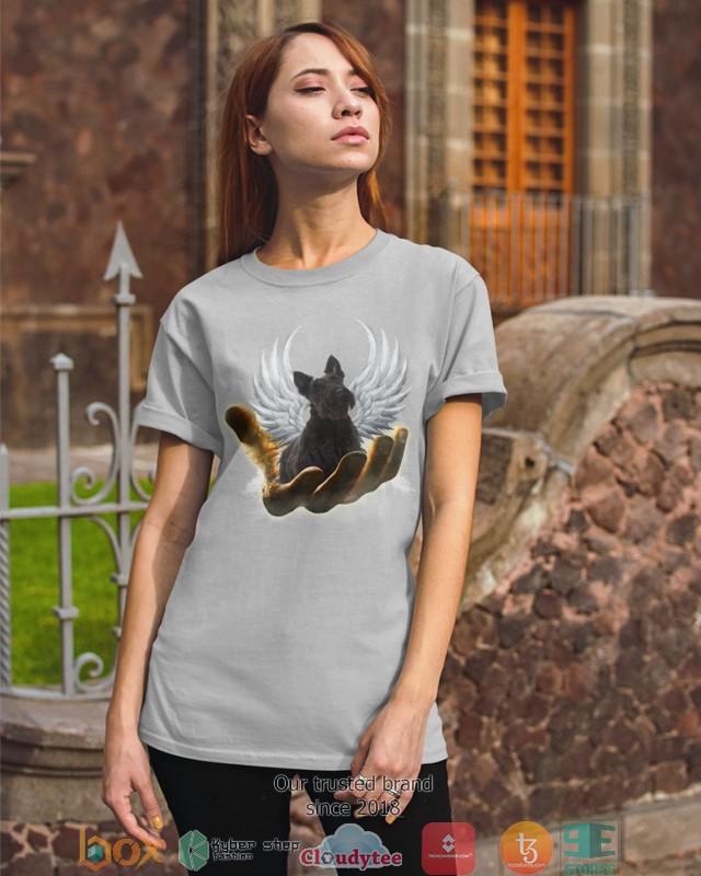Scottish Terrier Golden Hand Heaven Wings 2d shirt hoodie