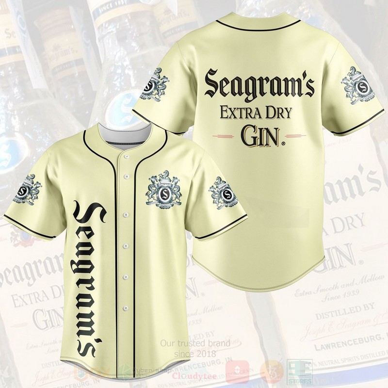 Seagram Extra Dry Gin Baseball Jersey Shirt