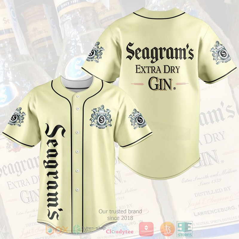 Seagrams Extra Dry Gin Baseball Jersey