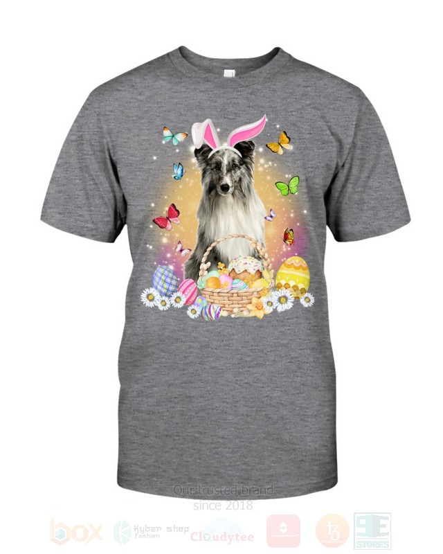 Shetland Sheepdog Easter Bunny Butterfly 2D Hoodie Shirt