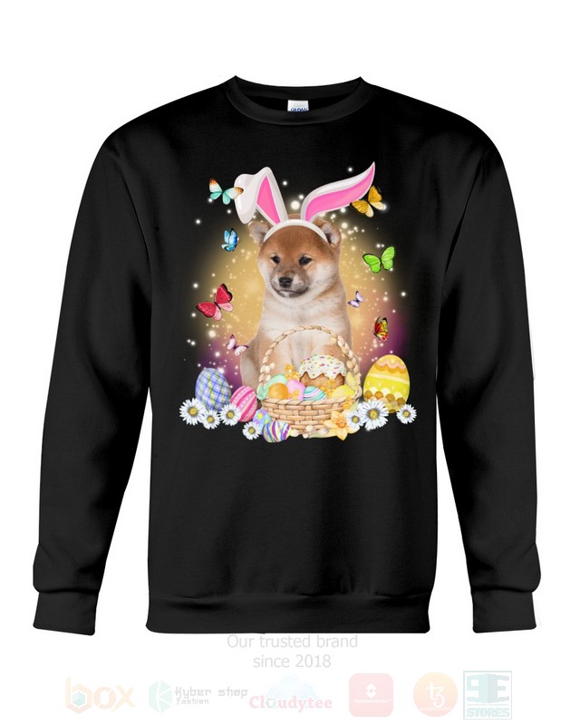 Shiba Inu Baby Easter Bunny Butterfly 2D Hoodie Shirt 1 2 3 4 5 6 7 8 9 10 11 12