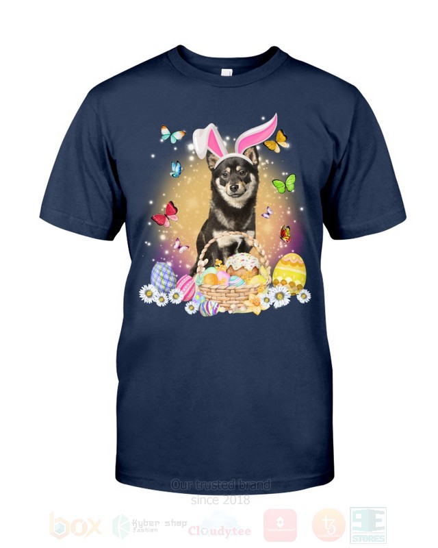 Shiba Inu Black Easter Bunny Butterfly 2D Hoodie Shirt 1 2 3 4 5 6 7 8