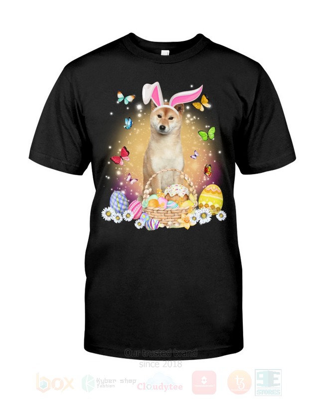 Shiba Inu Easter Bunny Butterfly 2D Hoodie Shirt 1 2 3 4