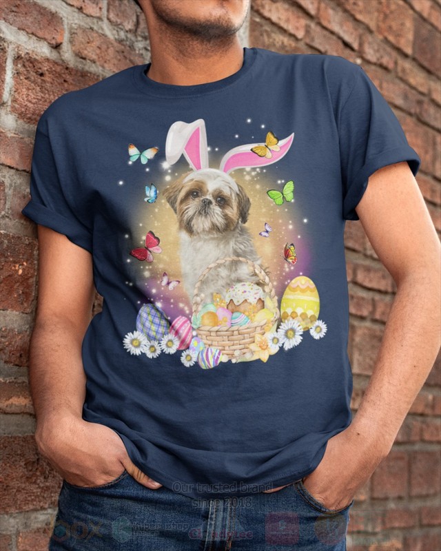 Shih Tzu Dog Easter Bunny Butterfly 2D Hoodie Shirt 1 2 3 4 5 6 7 8 9 10 11