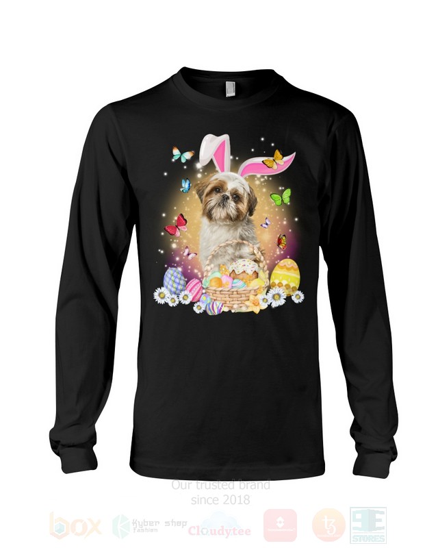 Shih Tzu Dog Easter Bunny Butterfly 2D Hoodie Shirt 1 2 3 4 5 6 7 8 9 10 11 12 13 14 15 16 17 18 19