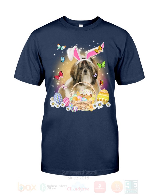 Shih Tzu Easter Bunny Butterfly 2D Hoodie Shirt 1 2 3 4 5 6 7 8