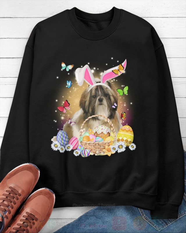 Shih Tzu Easter Bunny Butterfly 2D Hoodie Shirt 1 2 3 4 5 6 7 8 9 10 11 12 13 14