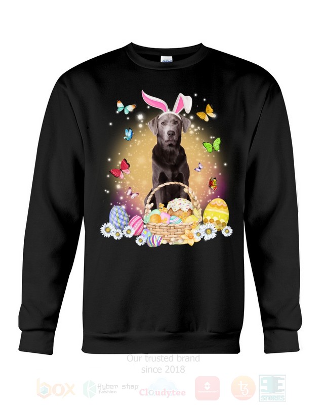Silver Labrador Easter Bunny Butterfly 2D Hoodie Shirt 1 2 3 4 5 6 7 8 9 10 11 12