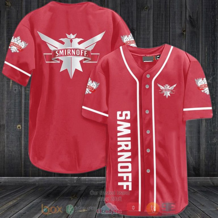 Smirnoff Vodka red Baseball Jersey