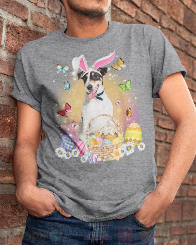 Smooth Fox Terrier Easter Bunny Butterfly 2D Hoodie Shirt 1 2 3