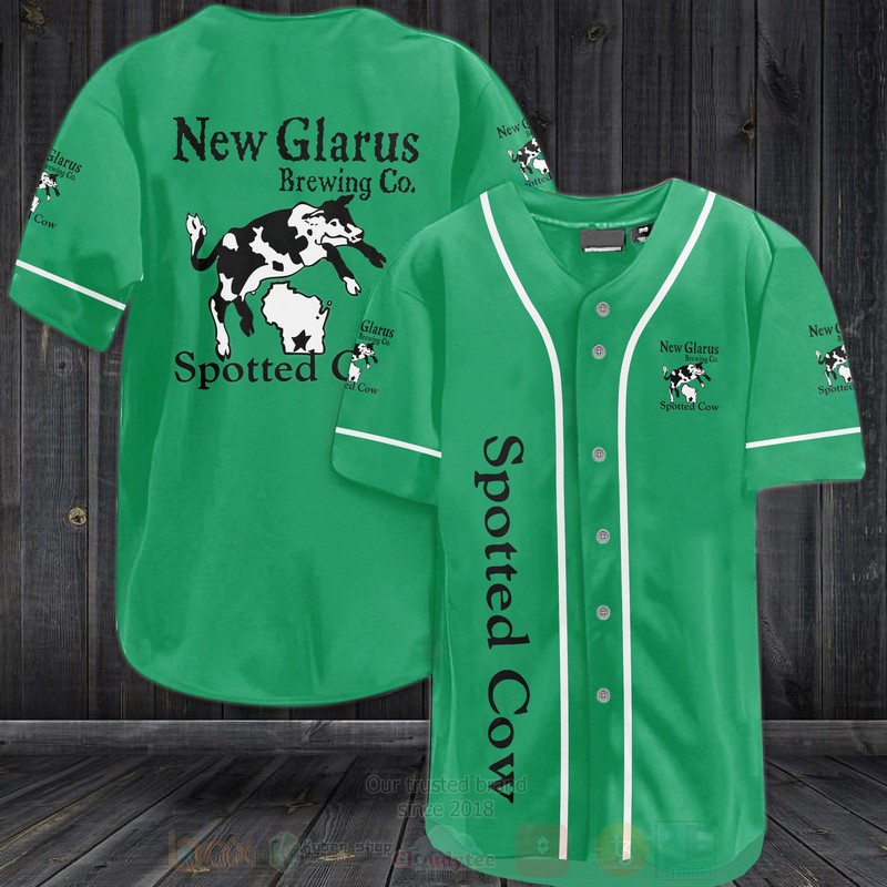 Spotted Cow Baseball Jersey Shirt