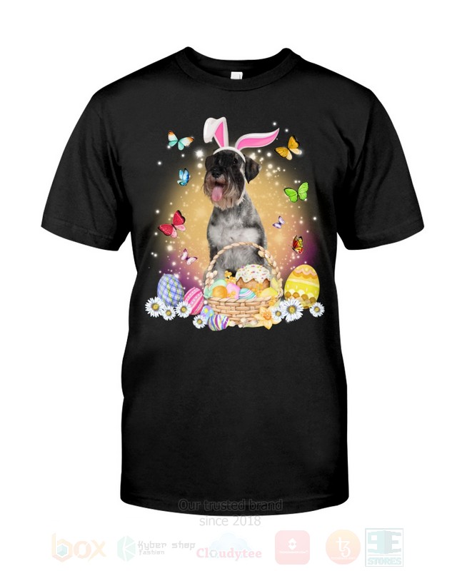 Standard Schnauzer Easter Bunny Butterfly 2D Hoodie Shirt 1 2 3 4