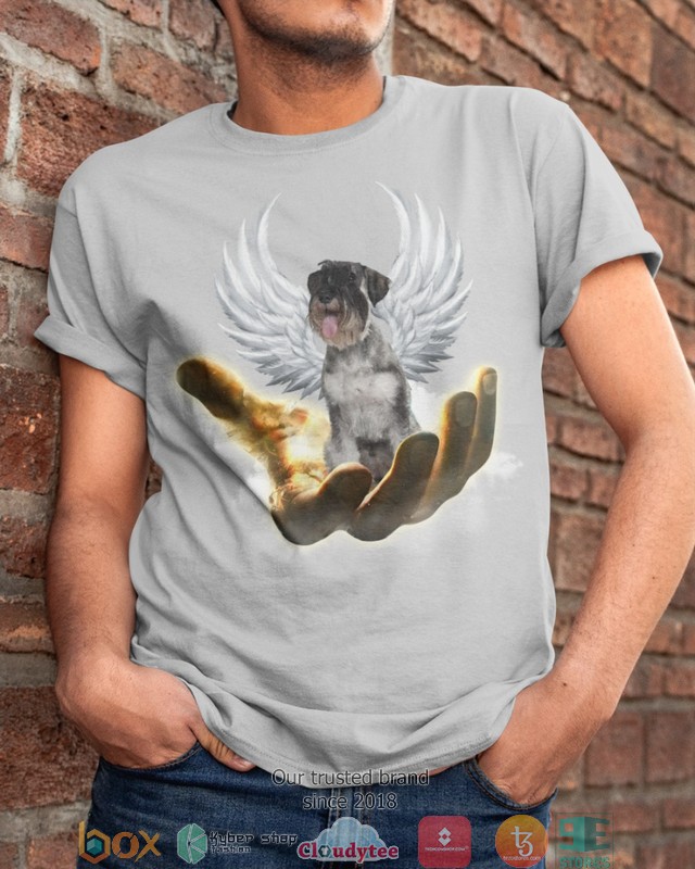 Standard Schnauzer Golden Hand Heaven Wings 2d shirt hoodie 1