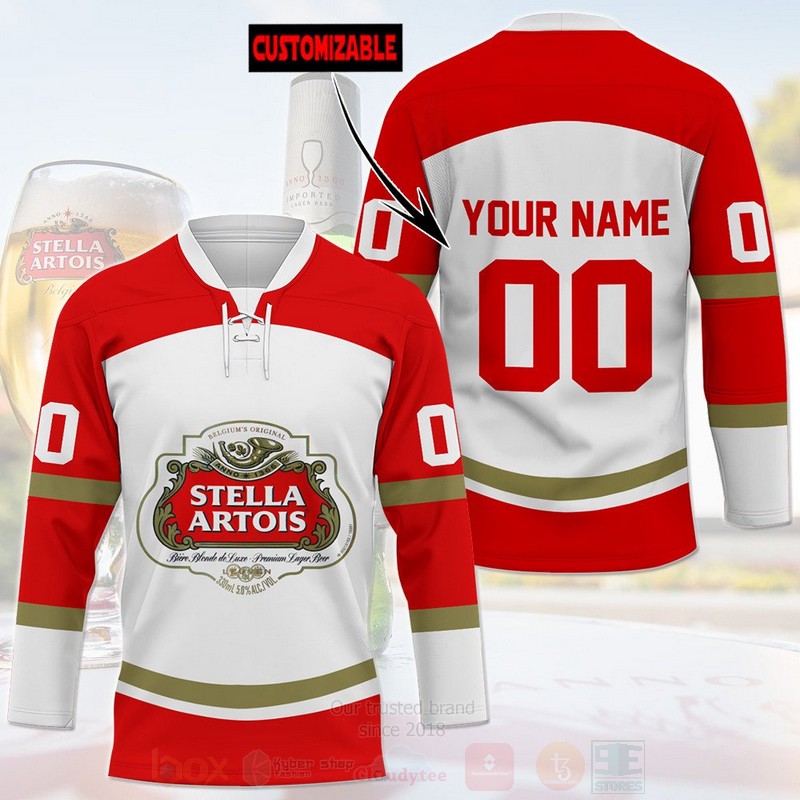 Stella Artois Personalized Hockey Jersey Shirt